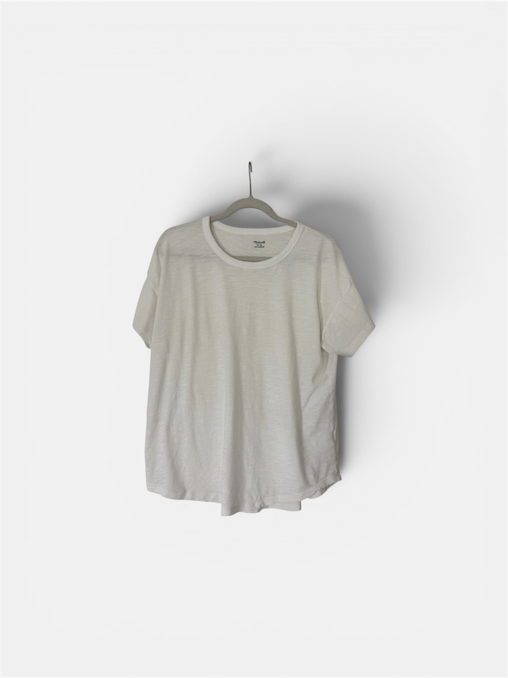Madewell White Crewneck T-Shirt